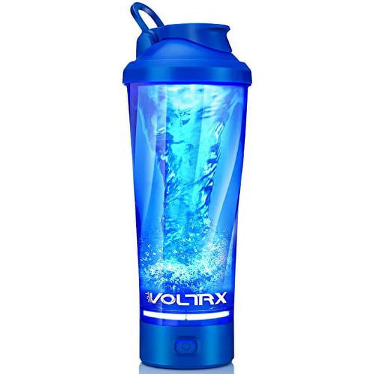 Premium Electric  Shaker Bottle, Made with Tritan - BPA Free - 24 Oz - (Blue)
